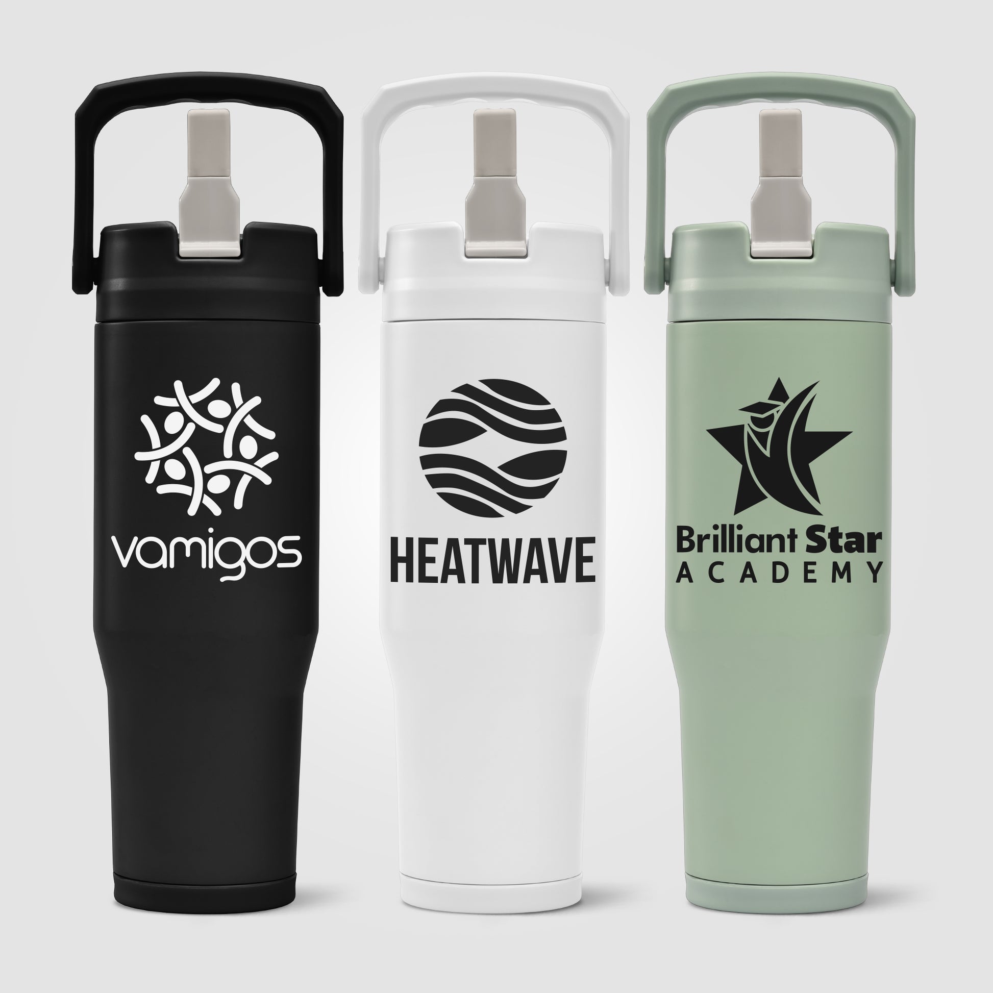 Image of the Polar Duo - 32 oz. Double-Wall Recycled Stainless Steel Tumbler with Storage Base promotional product, SKU WFR.