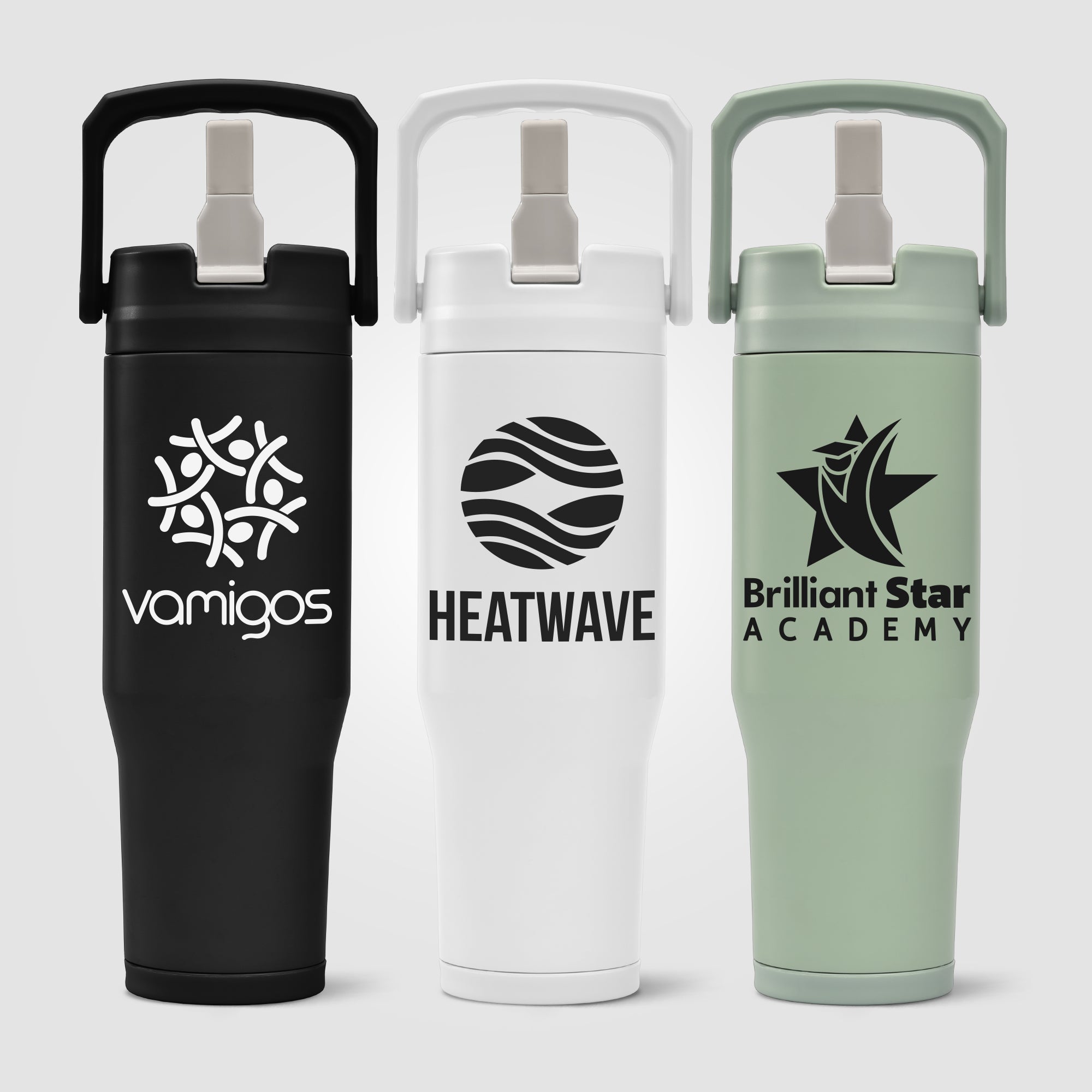 Image of the Polar Duo - 32 oz. Double-Wall Recycled Stainless Steel Tumbler with Storage Base promotional product, SKU WFR.