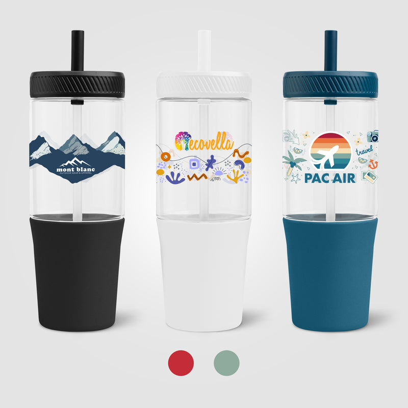 Polar Recycled Plastic Dual Tone Straw Tumbler - 40 oz. - ColorJet-zoom-