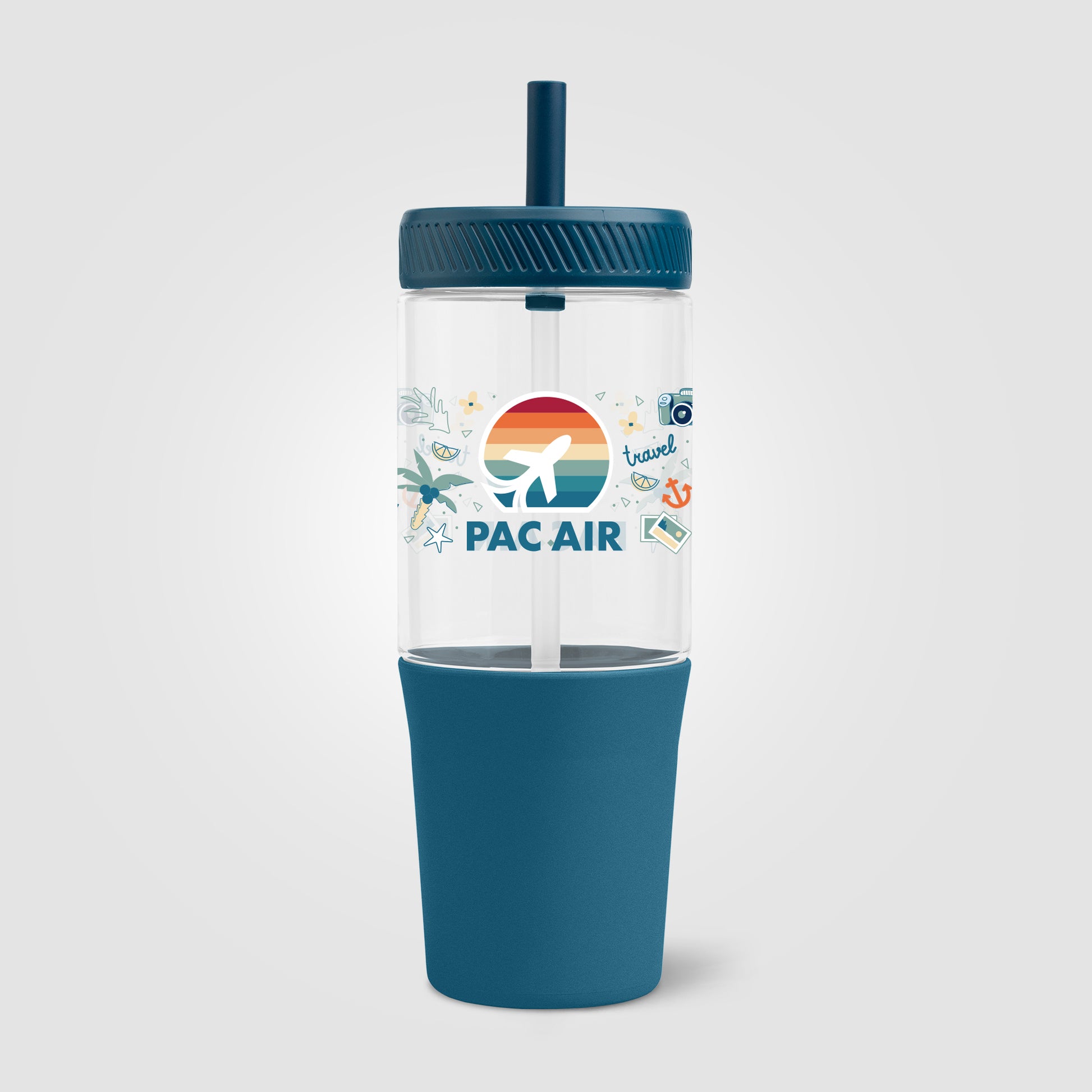 Polar Recycled Plastic Dual Tone Straw Tumbler - 40 oz. - ColorJet-4
