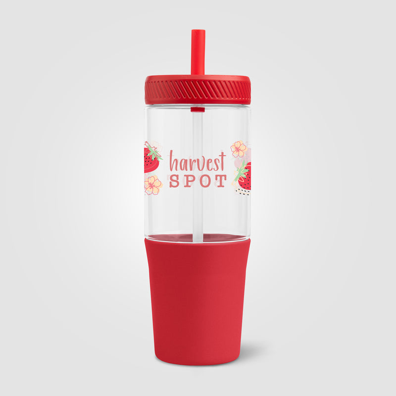 Polar Recycled Plastic Dual Tone Straw Tumbler - 40 oz. - ColorJet-zoom-