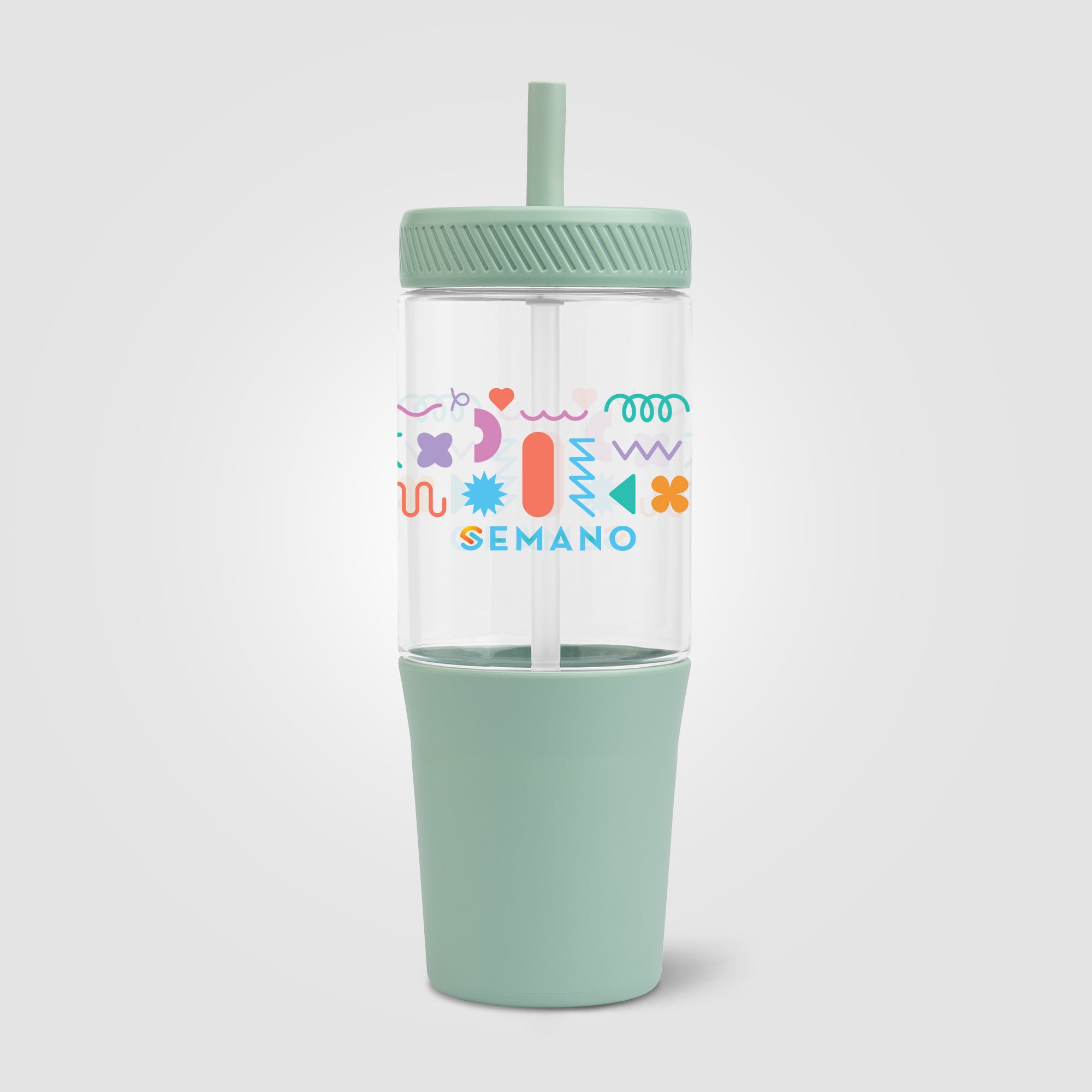 Polar Recycled Plastic Dual Tone Straw Tumbler - 40 oz. - ColorJet-zoom-6