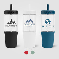 Image of the Polar Recycled Plastic Dual Tone Straw Tumbler - 40 oz. promotional product, SKU WFV.