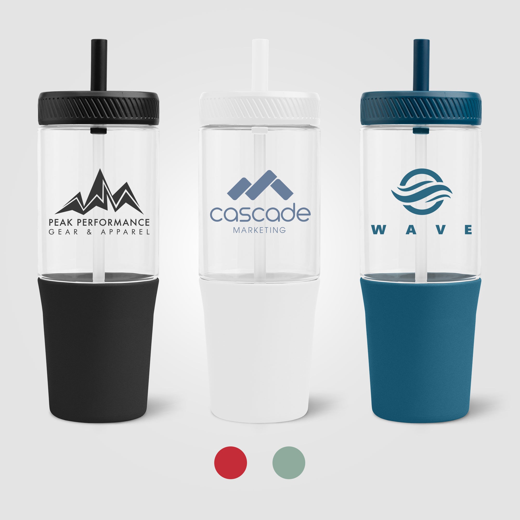 Image of the Polar Recycled Plastic Dual Tone Straw Tumbler - 40 oz. promotional product, SKU WFV.