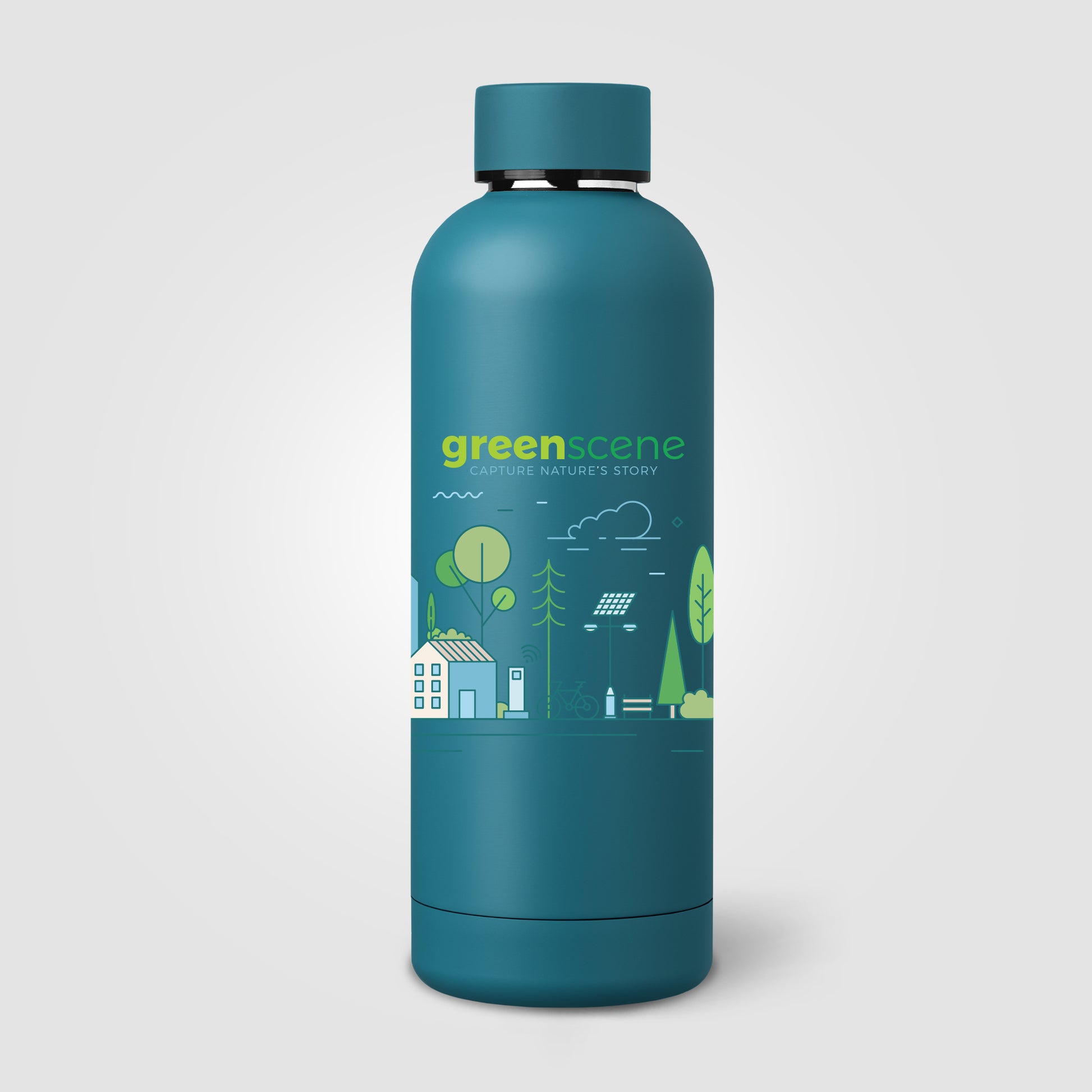 Astrid Recycled Stainless Steel Double Wall Bottle - 18 oz. - ColorJet-7