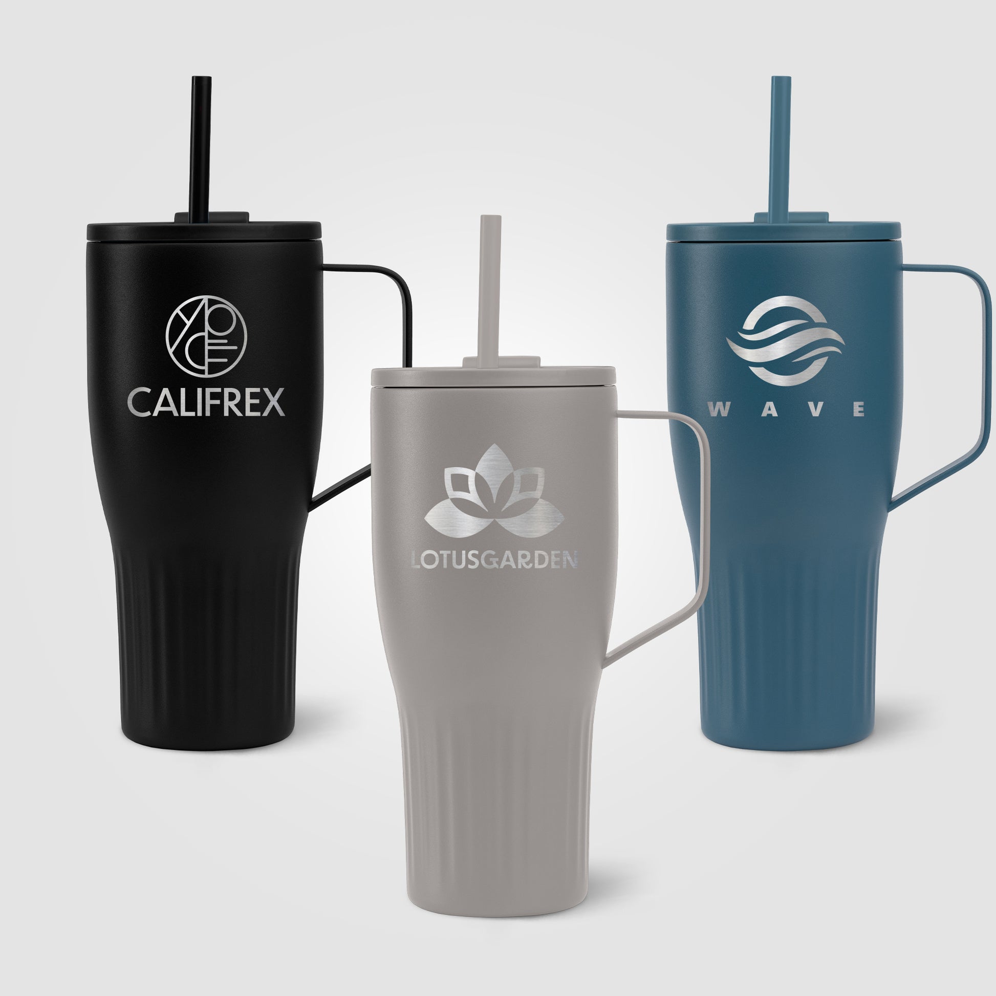 Image of the Majesty Recycled Stainless Steel Straw Tumbler - 30 oz. - Laser Engraved promotional product, SKU WGB-L.