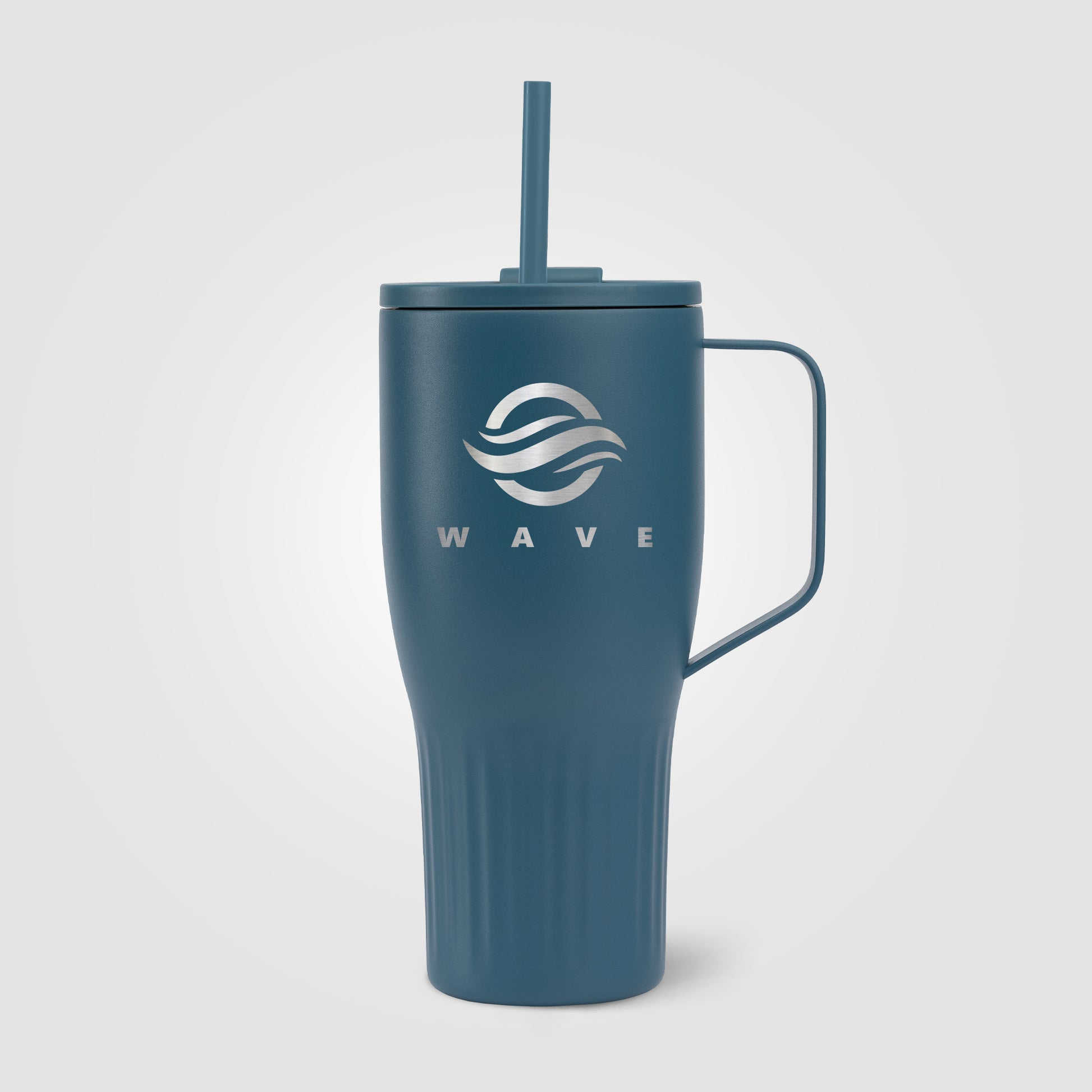 Majesty Recycled Stainless Steel Straw Tumbler - 30 oz. - Laser Engraved-4