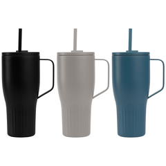 Image of the Majesty Recycled Stainless Steel Straw Tumbler - 30 oz. - Full-Color Inkjet promotional product, SKU WGB-C.