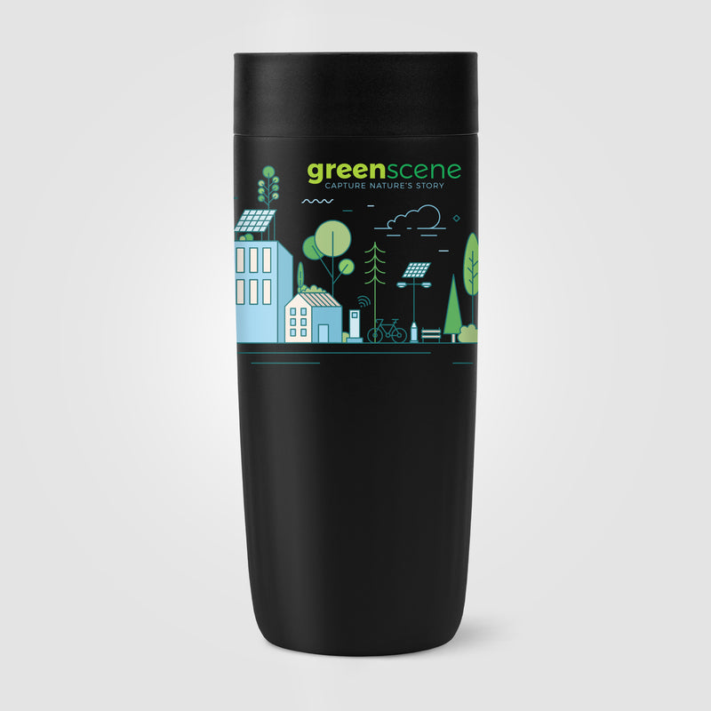 Majesty Recycled Stainless Steel Tumbler - 13 oz. - ColorJet-zoom-