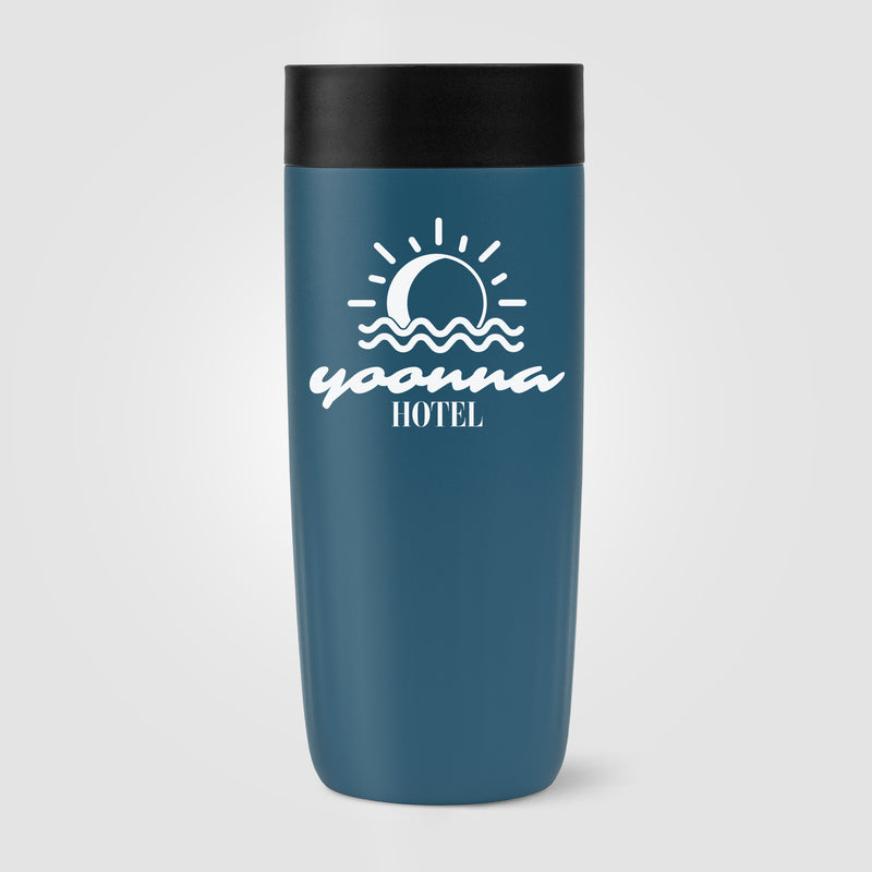 Majesty Recycled Stainless Steel Tumbler - 13 oz. - Silk Screen-zoom-