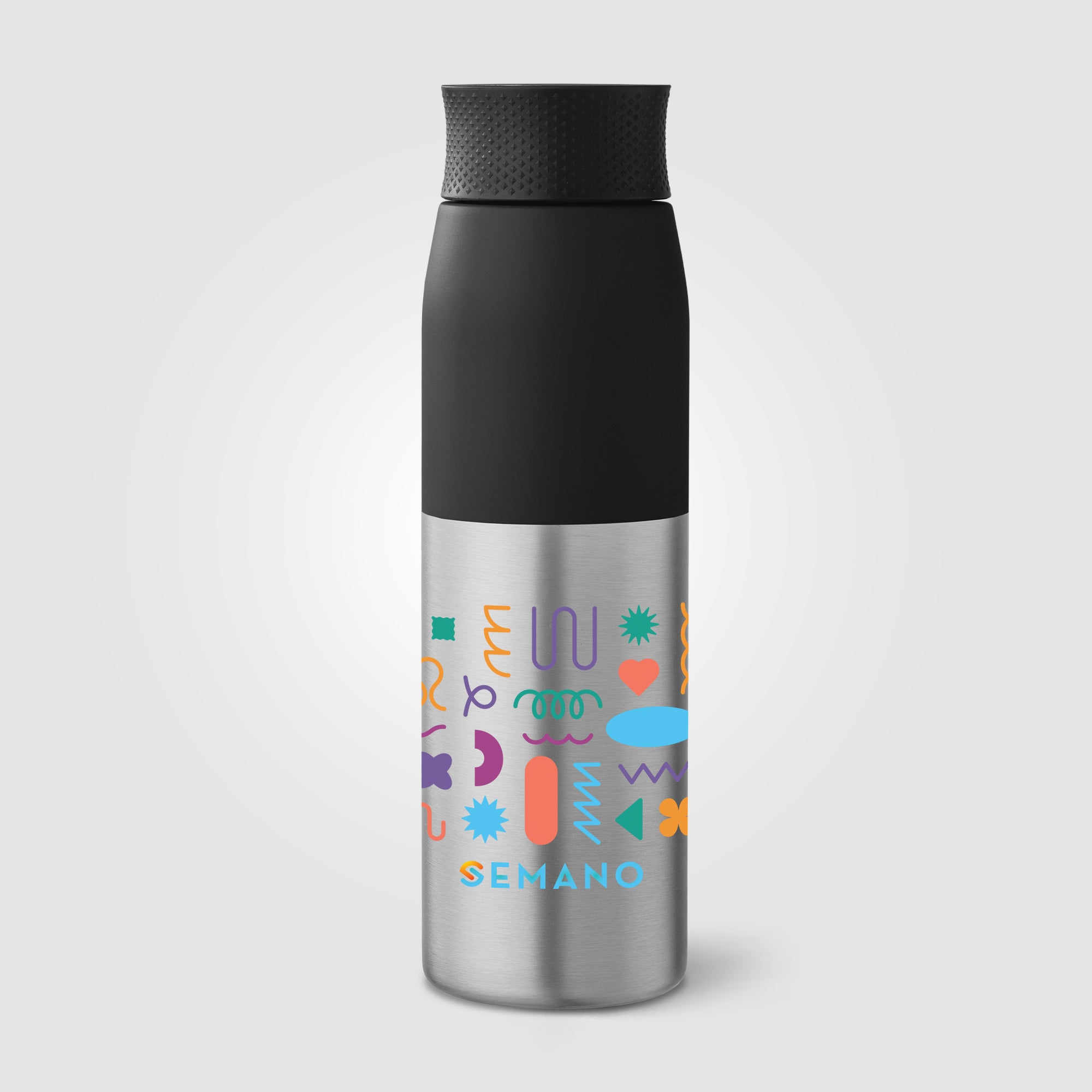 Borealis Recycled Stainless Steel Twist Lid Bottle - 22 oz. - ColorJet