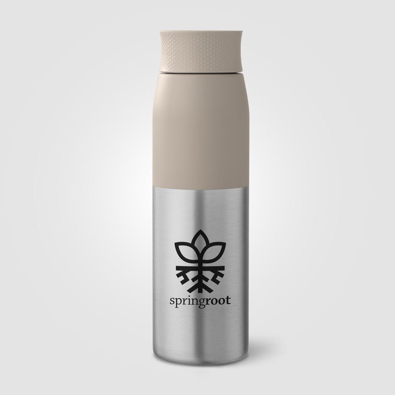 Borealis Recycled Stainless Steel Twist Lid Bottle - 22 oz.-zoom-