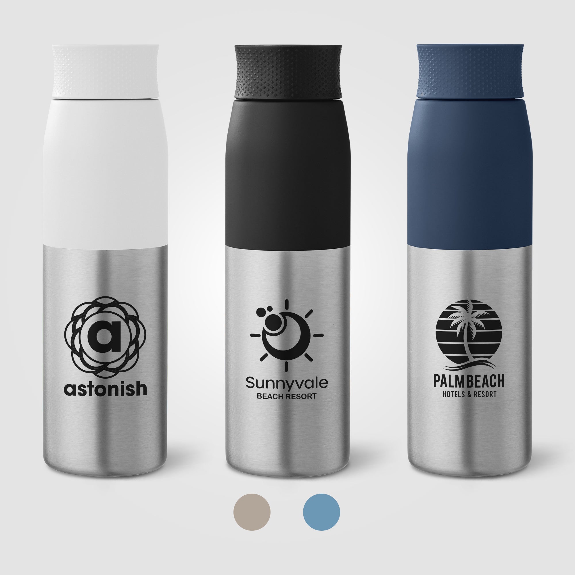 Image of the Borealis Recycled Stainless Steel Twist Lid Bottle - 22 oz. promotional product, SKU WGH.