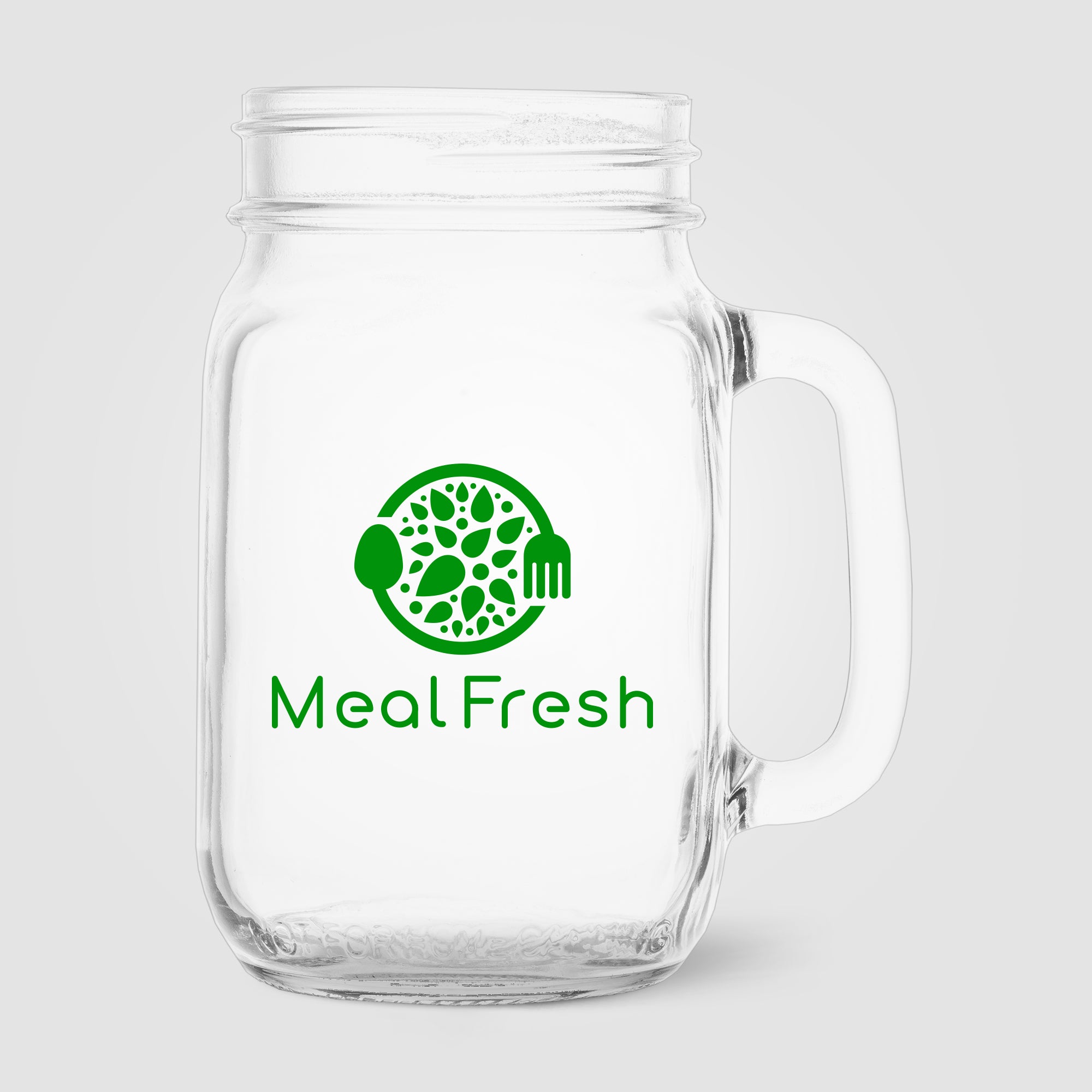 Root Handled Jar Glass - 16 oz.