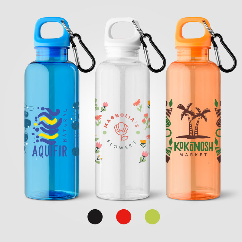 Doli rPET Carabiner Clip Screw-Top Bike Bottle - 17 oz. -ColorJet-zoom-