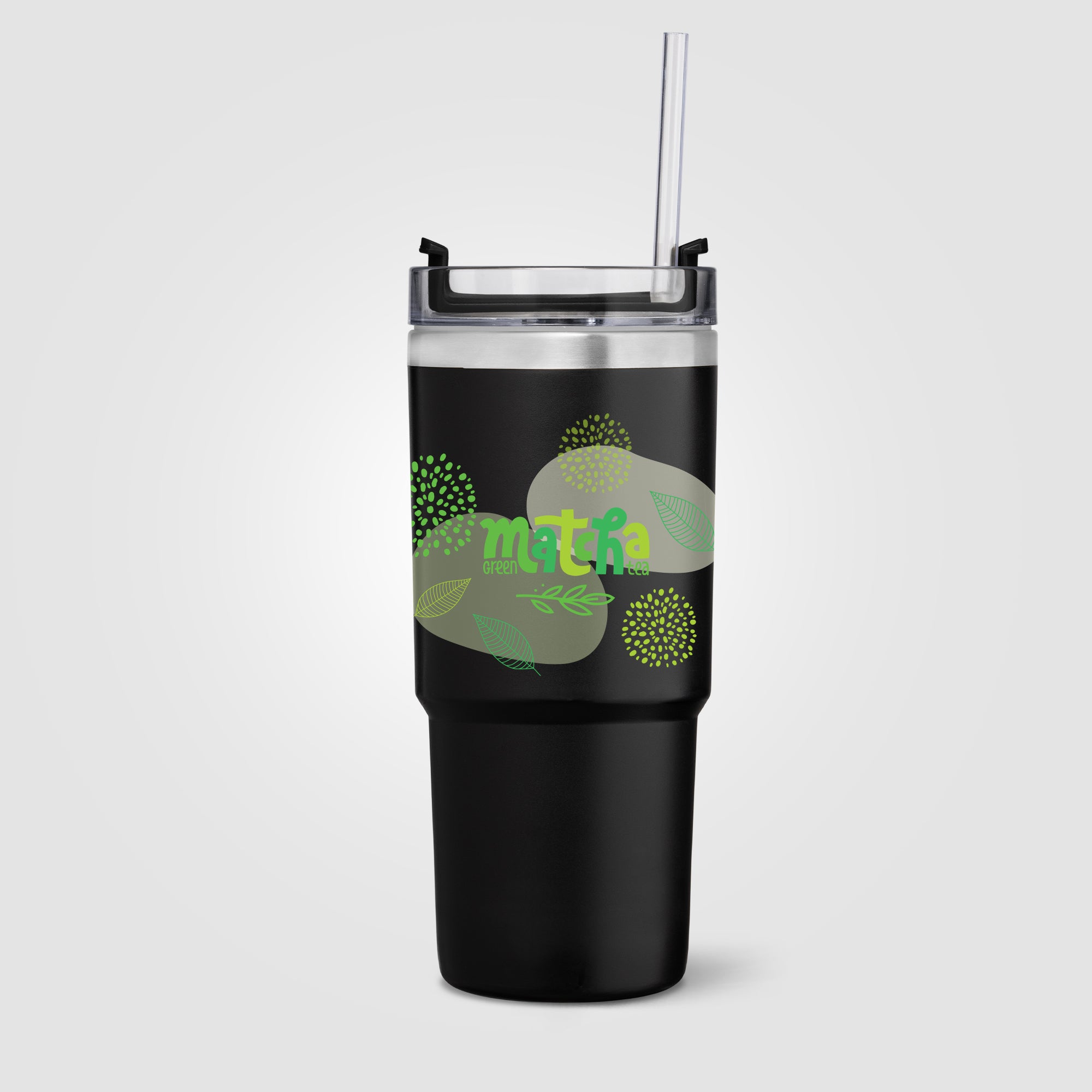 Rime Recycled Stainless Steel Double Wall Leakproof Straw Tumbler - 25oz - ColorJet-zoom-2