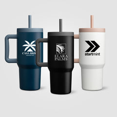 Image of the Grosche Aspen Stainless Steel Triple-Wall Insulated Straw Mug - 32oz promotional product, SKU WJU.