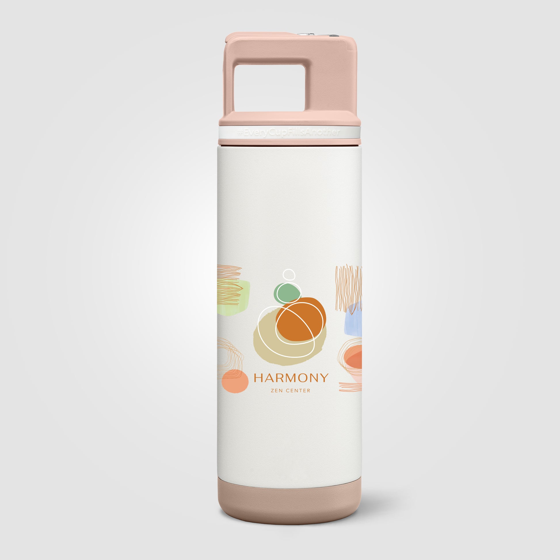 Grosche Alpine Stainless Steel Removable Straw Flip n' Sip Bottle - 20oz -ColorJet-3