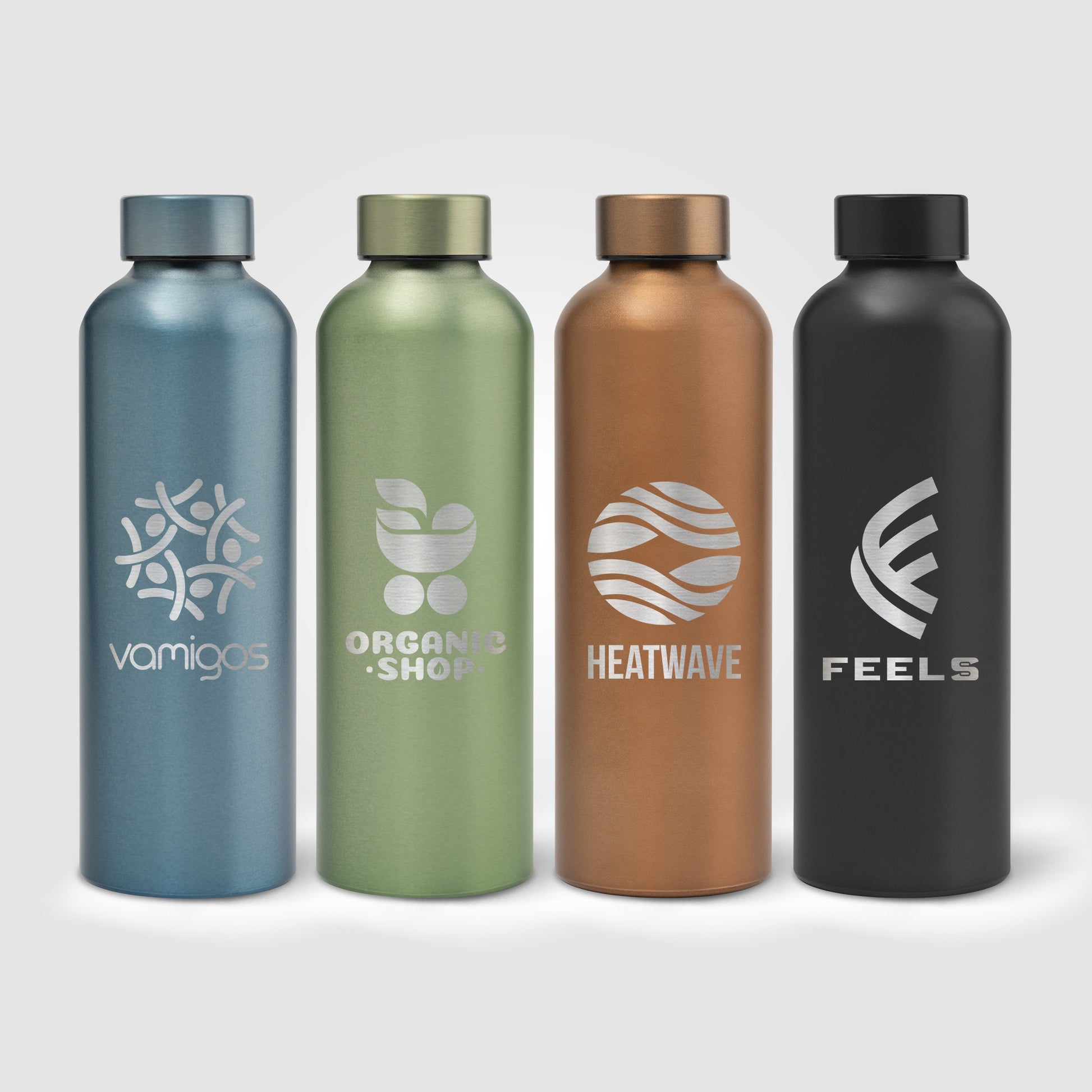 Image of the Astrid Recycled Stainless Steel Metallic Bottle - 24 oz. - Laser Engraved promotional product, SKU WJZ-L.