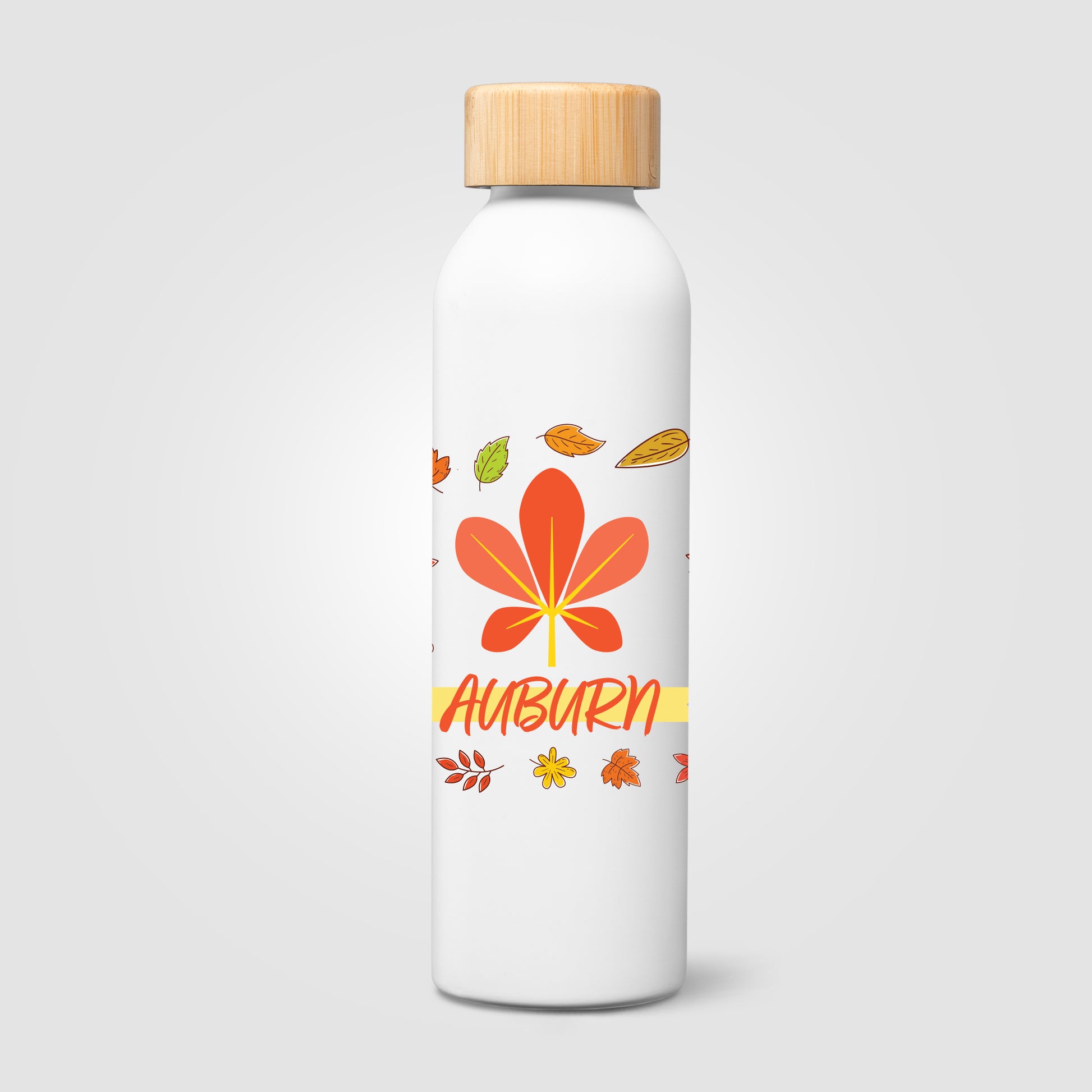 Eden Recycled Stainless Steel Bamboo Lid Water Bottle - 20 oz. - ColorJet-6