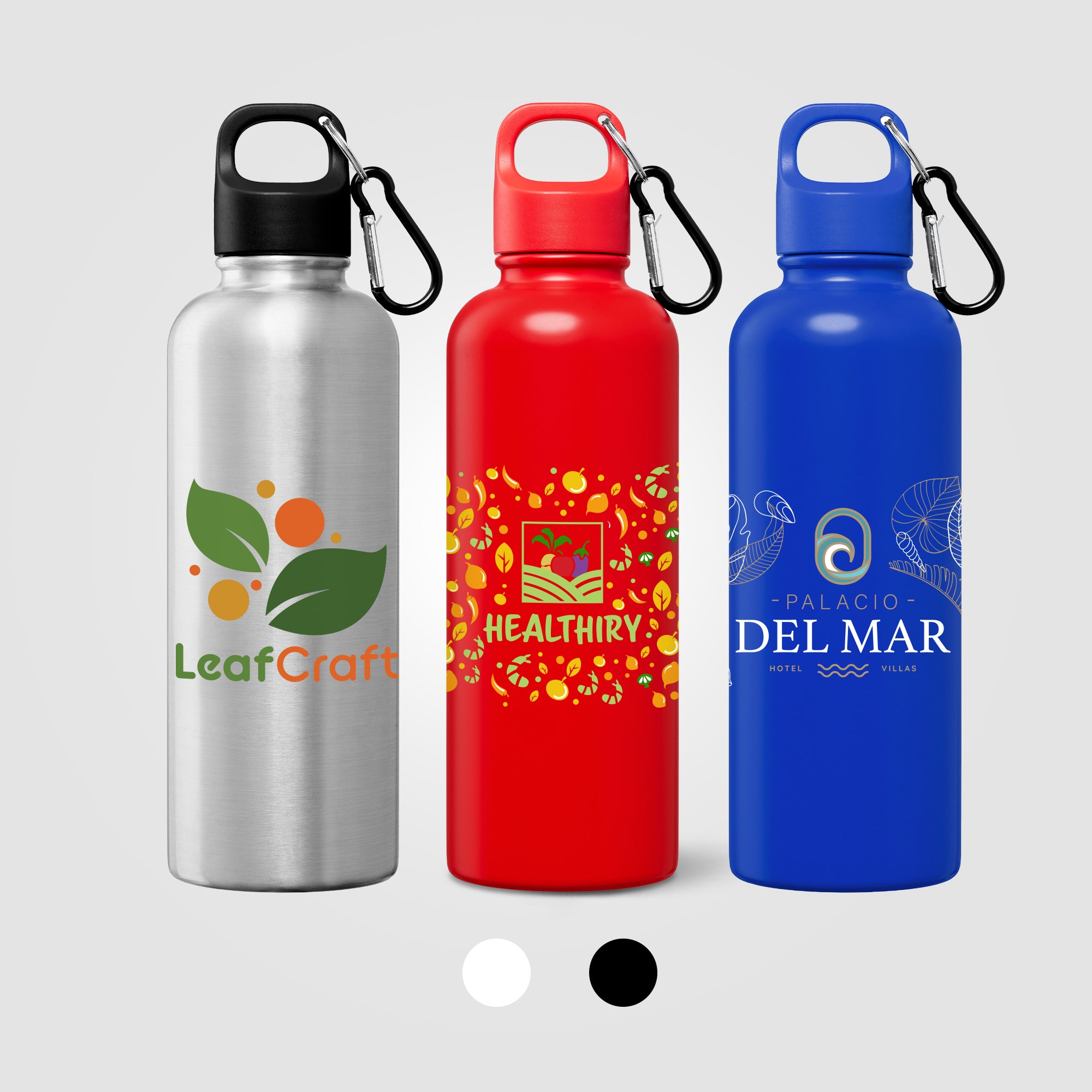 Image of the Portland Plus Recycled Stainless Steel Water Bottle - 25 oz. - ColorJet promotional product, SKU WKB-C.