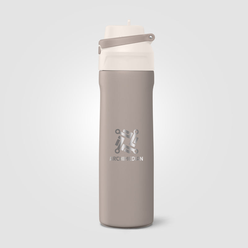 Lynk Recycled Stainless Steel Straw-Lid Leakproof Bottle - 23oz - Laser Engraved-zoom-