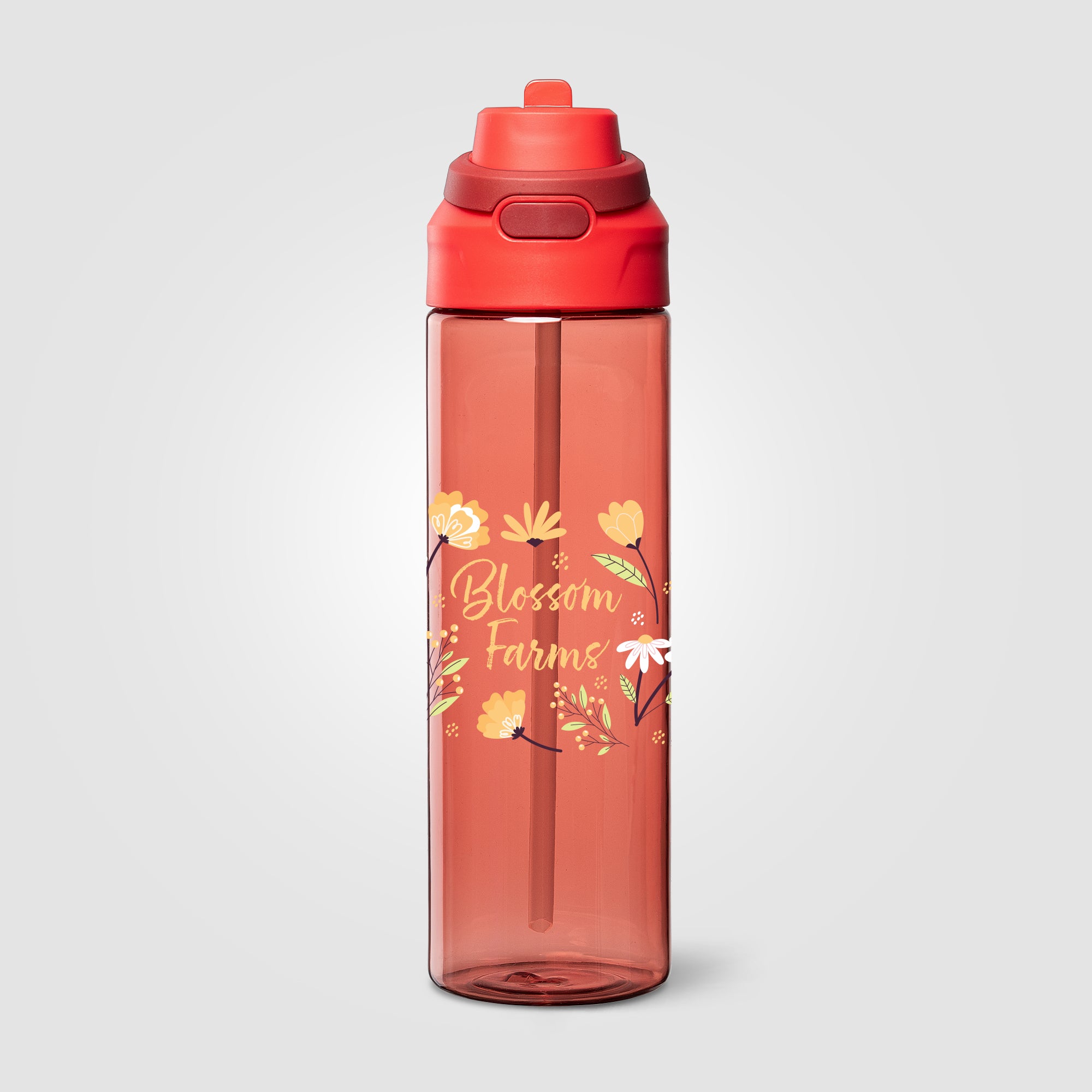 Lynk rPET Flip-Straw Single Wall Bottle - 28 oz. - ColorJet-zoom-5